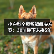 小户型全屋智能解决方案：38㎡装下未来5年的家(图3)